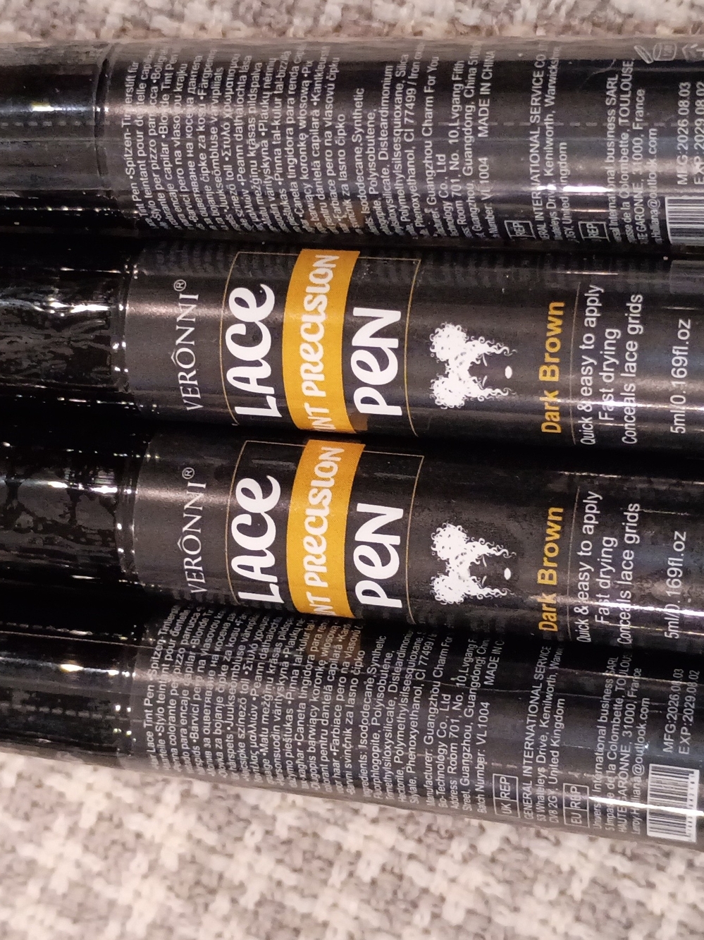 Veronni Lace Pen in Dark Brown - Precision Application